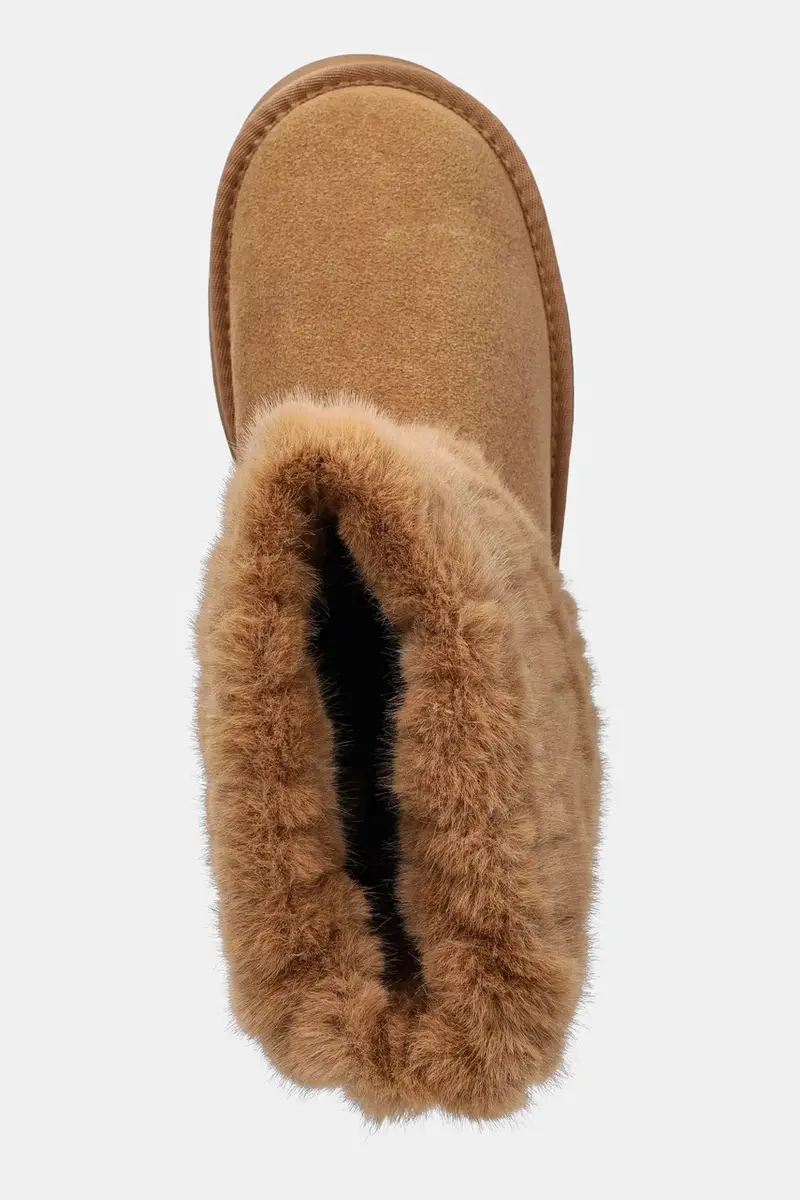 stivali da neve in camoscio colore marrone SS2N4308 BROWN miniatura 4