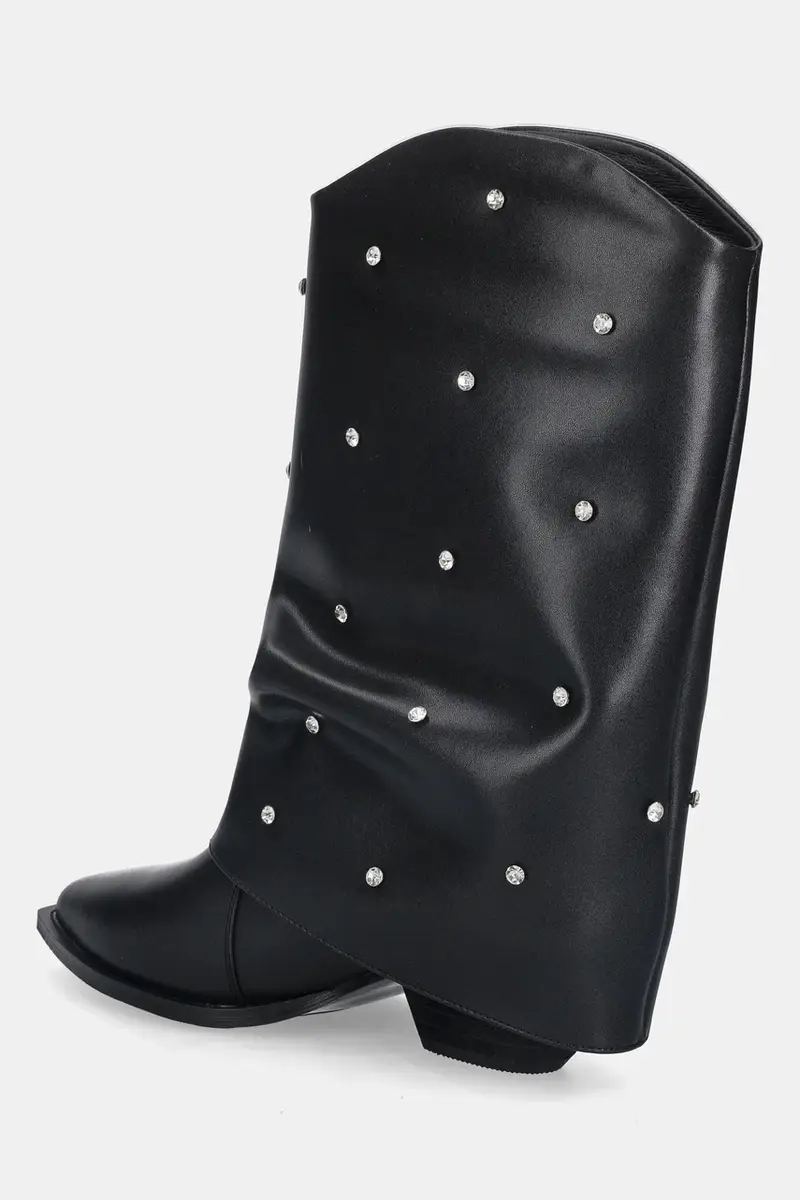 stivali in pelle donna colore nero SS2N4217 BLACK miniatura 3