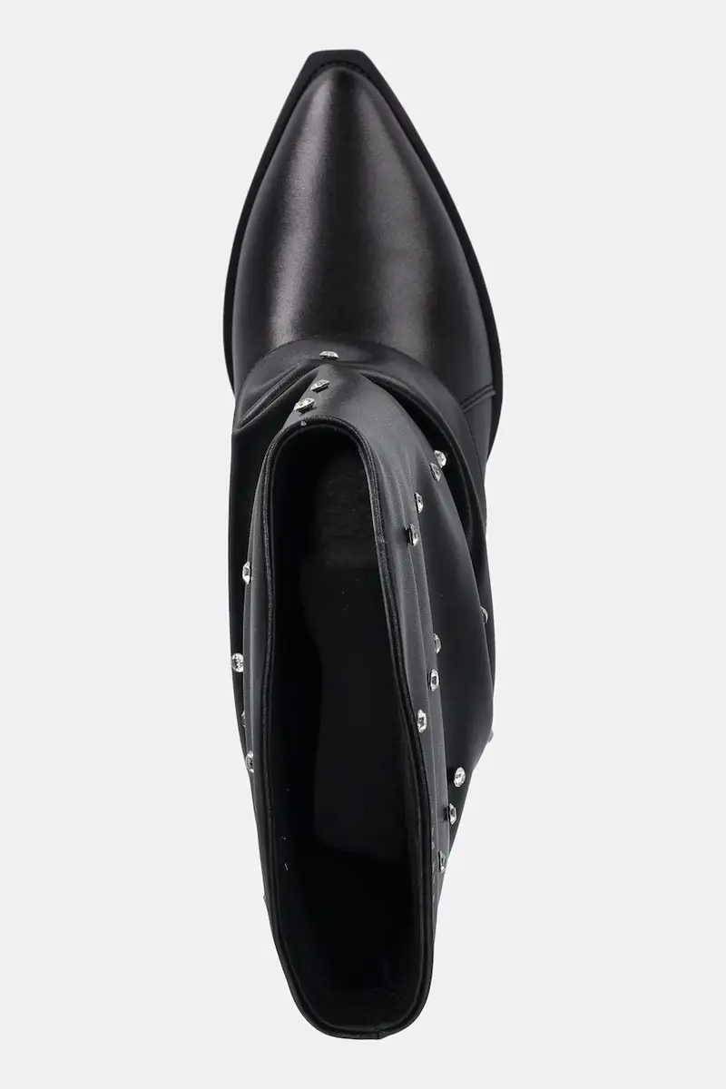 stivali in pelle donna colore nero SS2N4217 BLACK miniatura 4