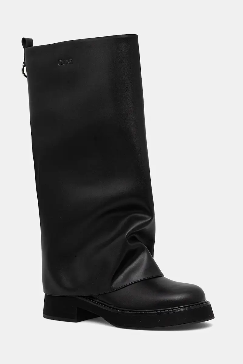 stivali in pelle Nero