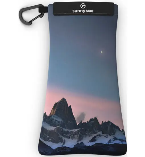 Illuminated Mountains Sunnysoc - custodia per occhiali Blue