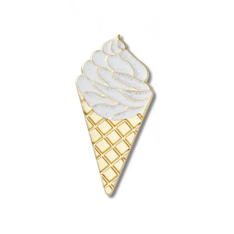 Gold vanilla waffle cone
