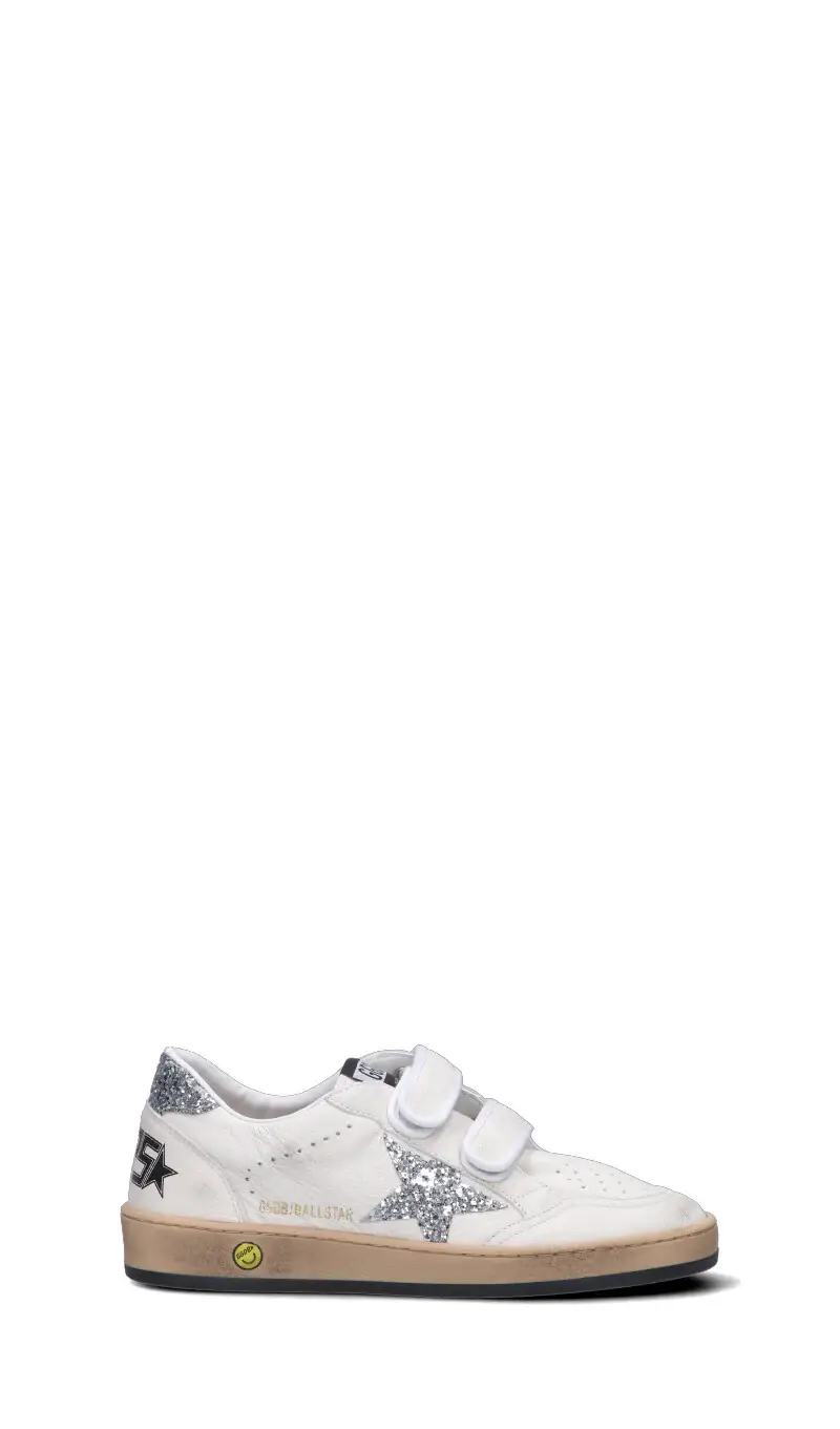 BALL STAR STRAP Sneaker ragazza bianca/argento in pelle Vario