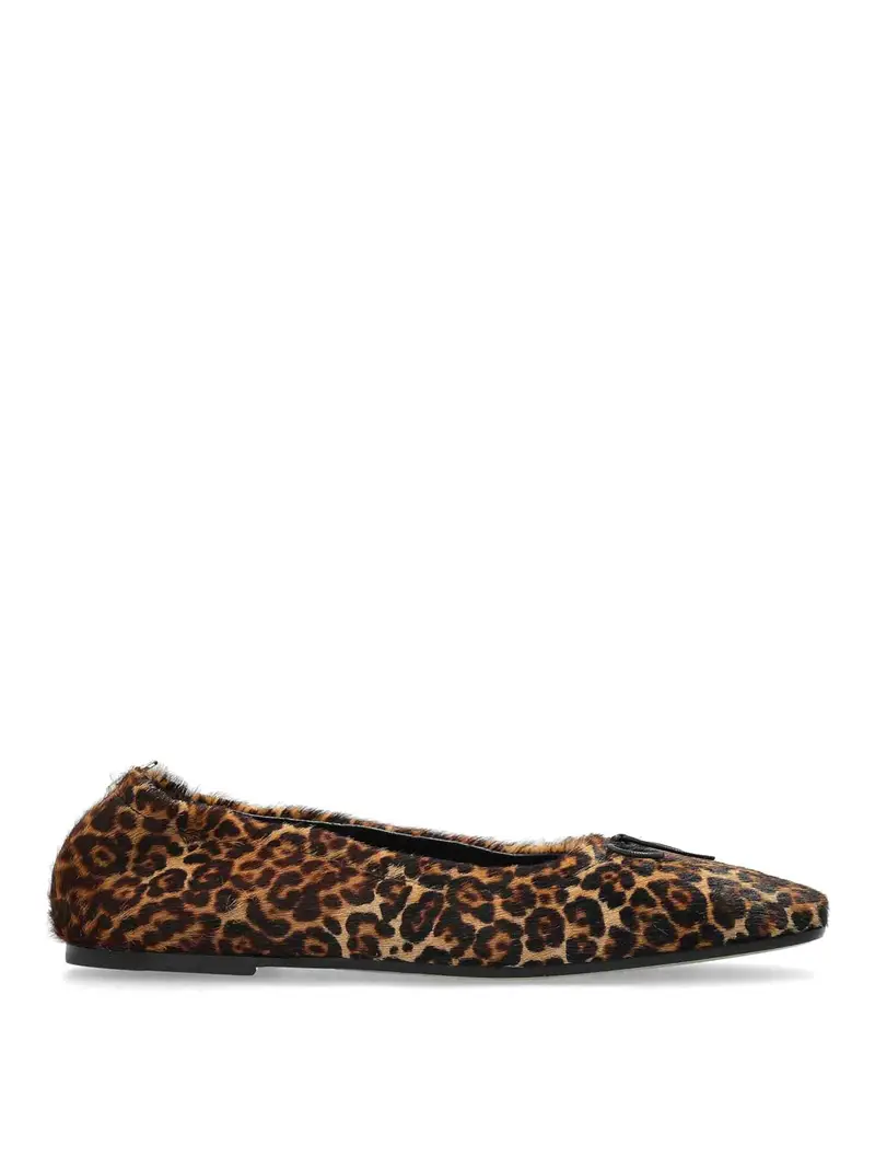 Ballet di palle da print di leopardo Amy Beige