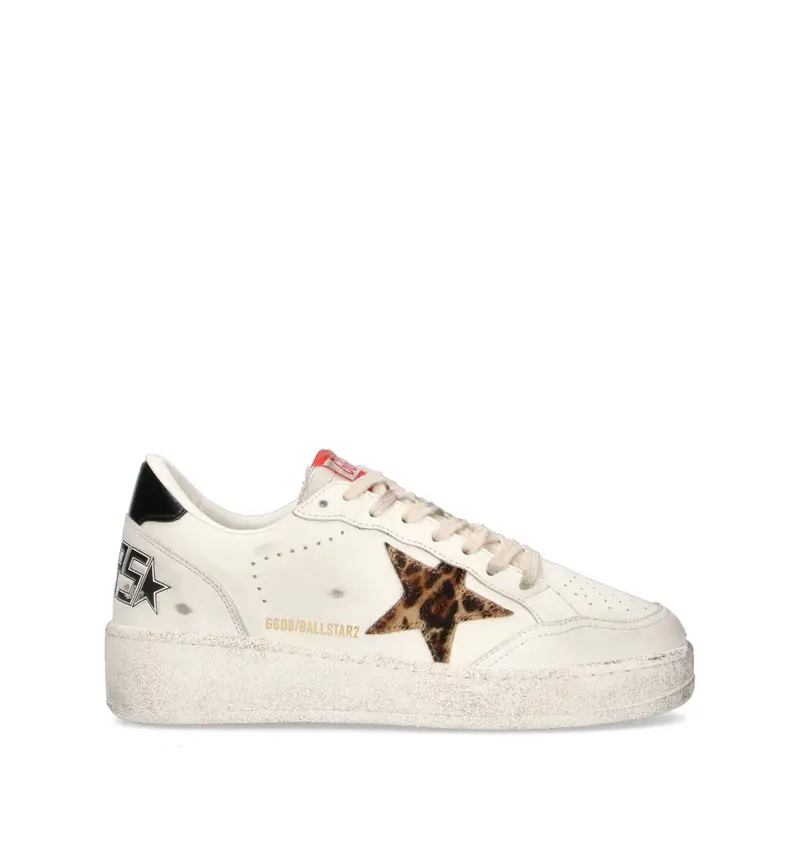 BALLSTAR 2 Sneaker donna bianca/nera in pelle Vario