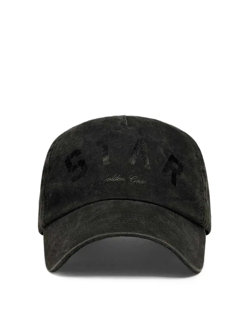 Berretto da baseball in cotone nero Grigio