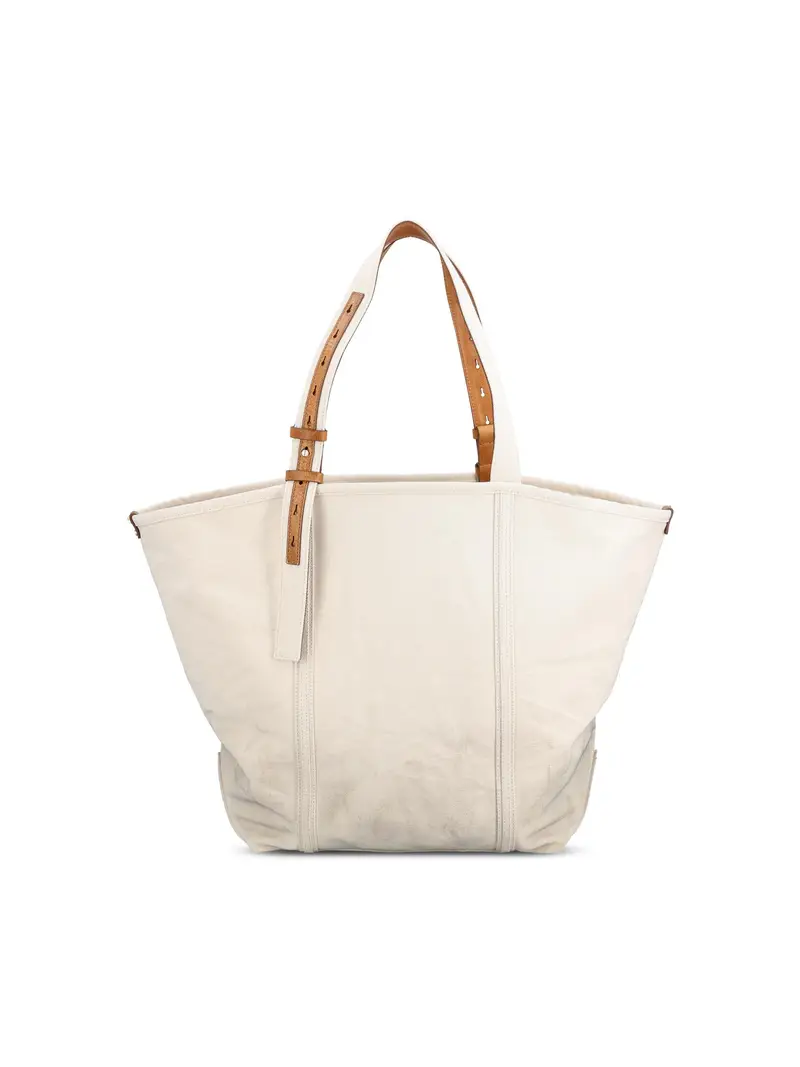 Borsa Tote Golden Goose In Canvas BEIGE miniatura 2