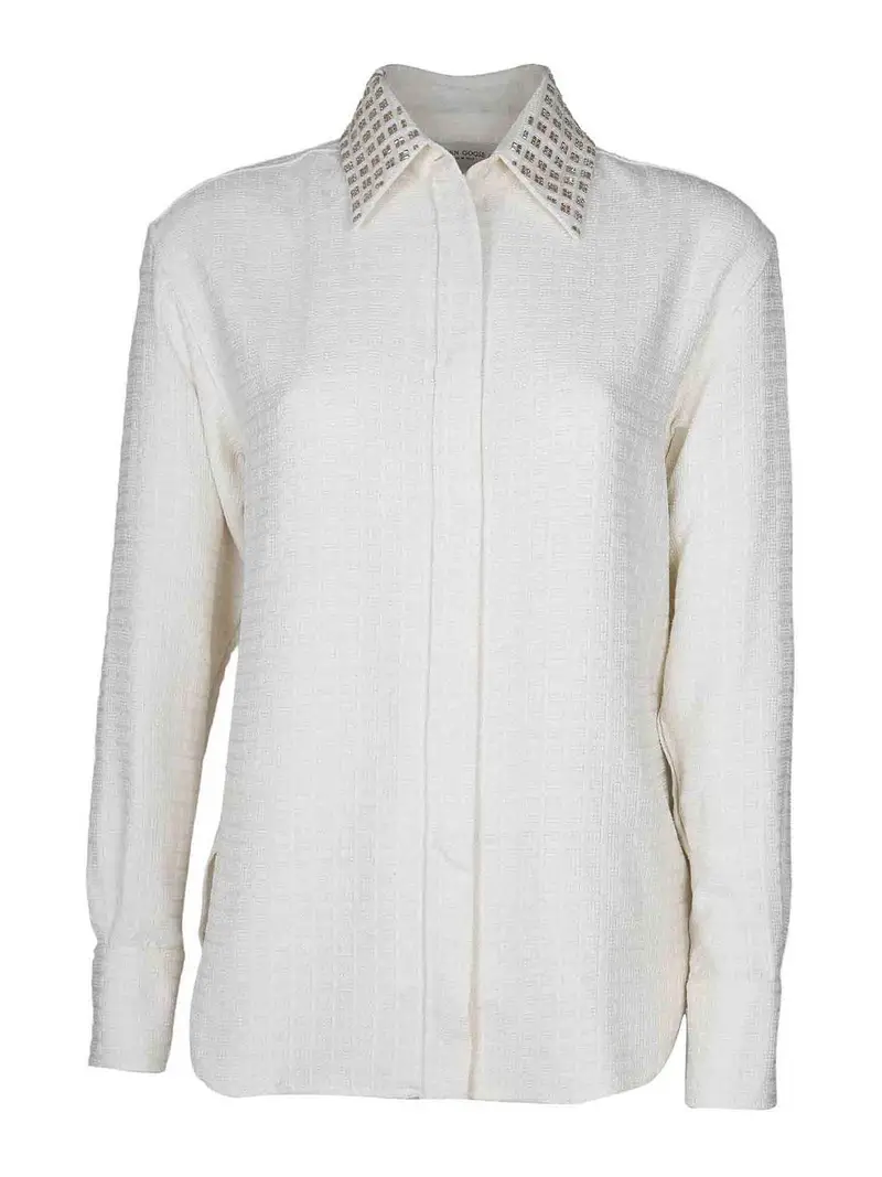 Camicia Regular In Cotone Bianco