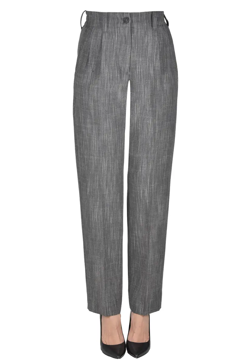 Pantaloni Iside tapered fit Grigio Antracite