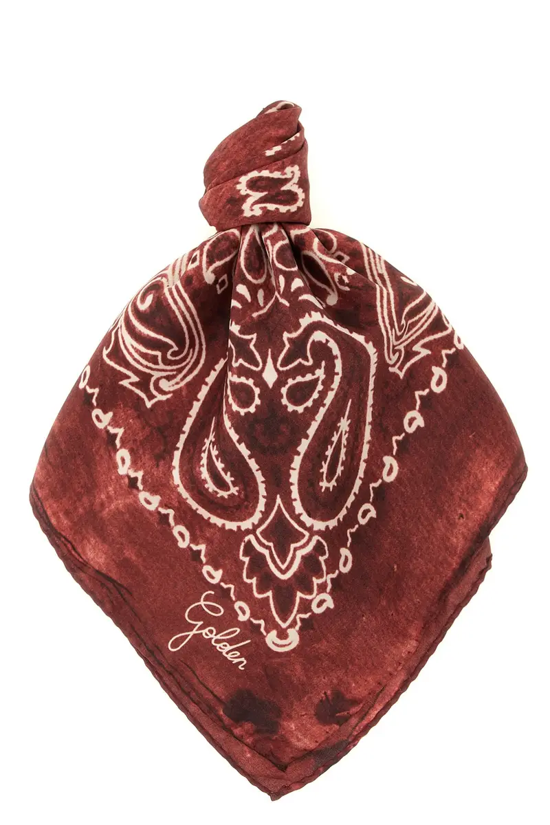 Foulard Paisley Bordeaux
