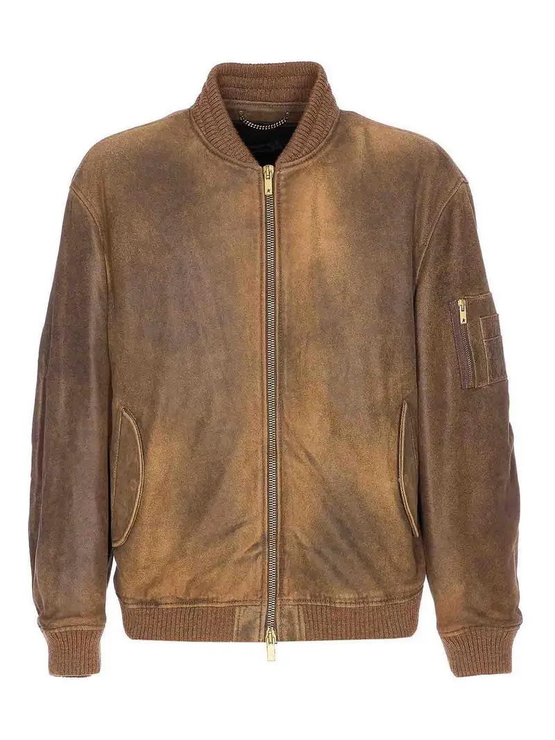 Giacca in pelle Marrone