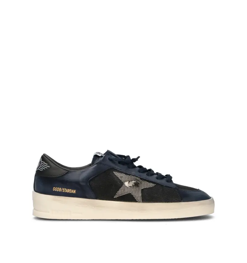 GOLDE GOOSE STAR UNDER THE STAR Sneaker uomo blu in pelle Vario