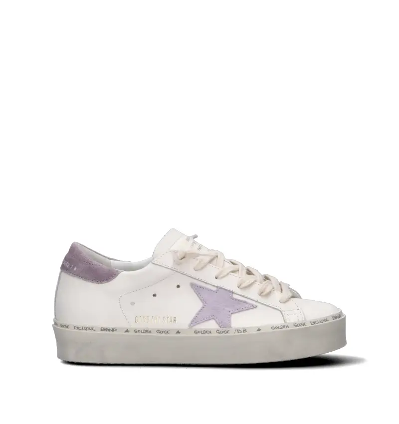 HI STAR CLASSIC WITH LIST Sneaker donna bianca/lilla in pelle Vario