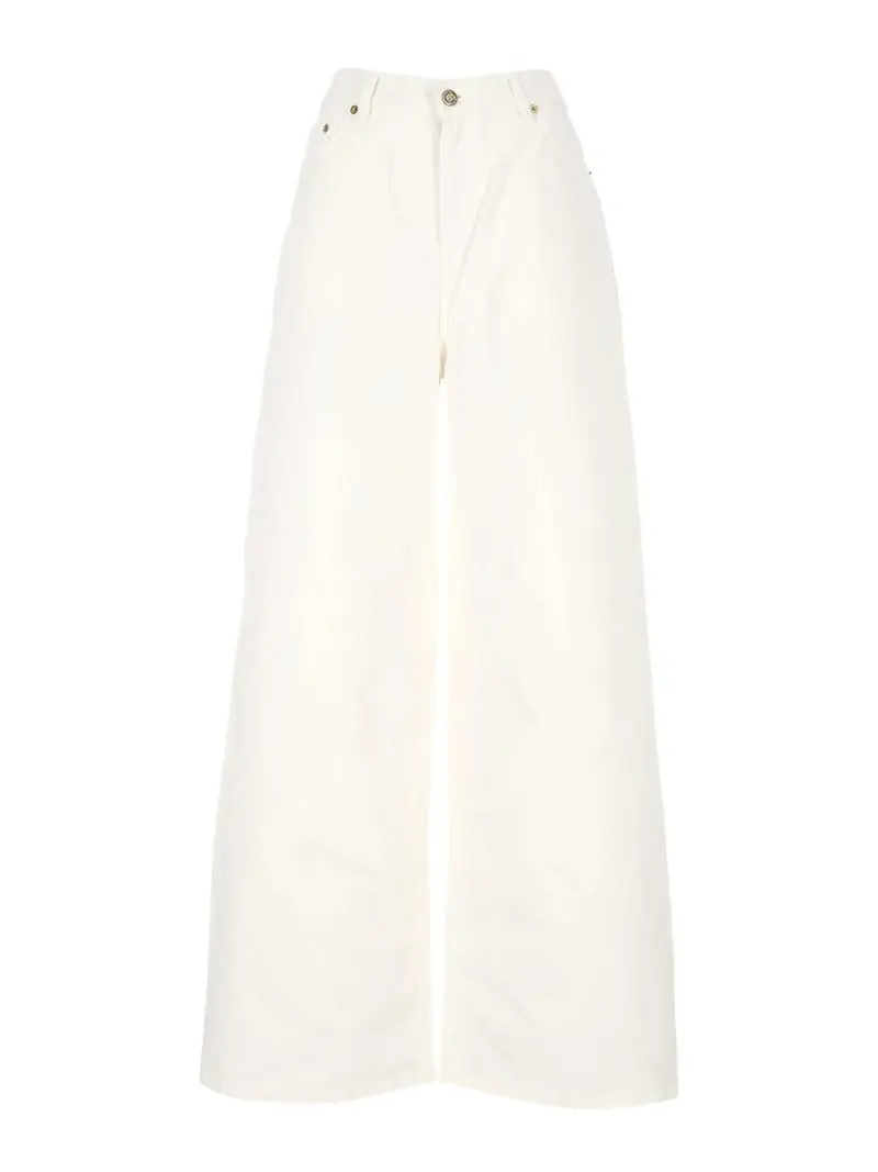 Jeans denim fidanzato Bianco