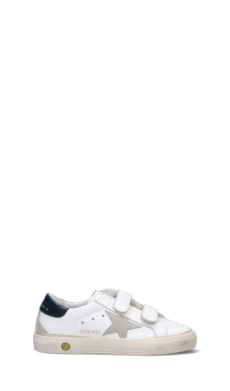 MAY SCHOOL Sneaker bianca ragazzo in pelle Vario