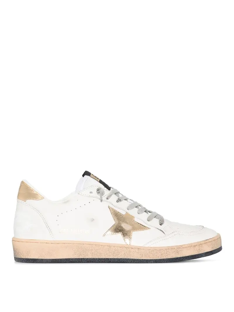 Sneaker Ball Star in pelle Bianco