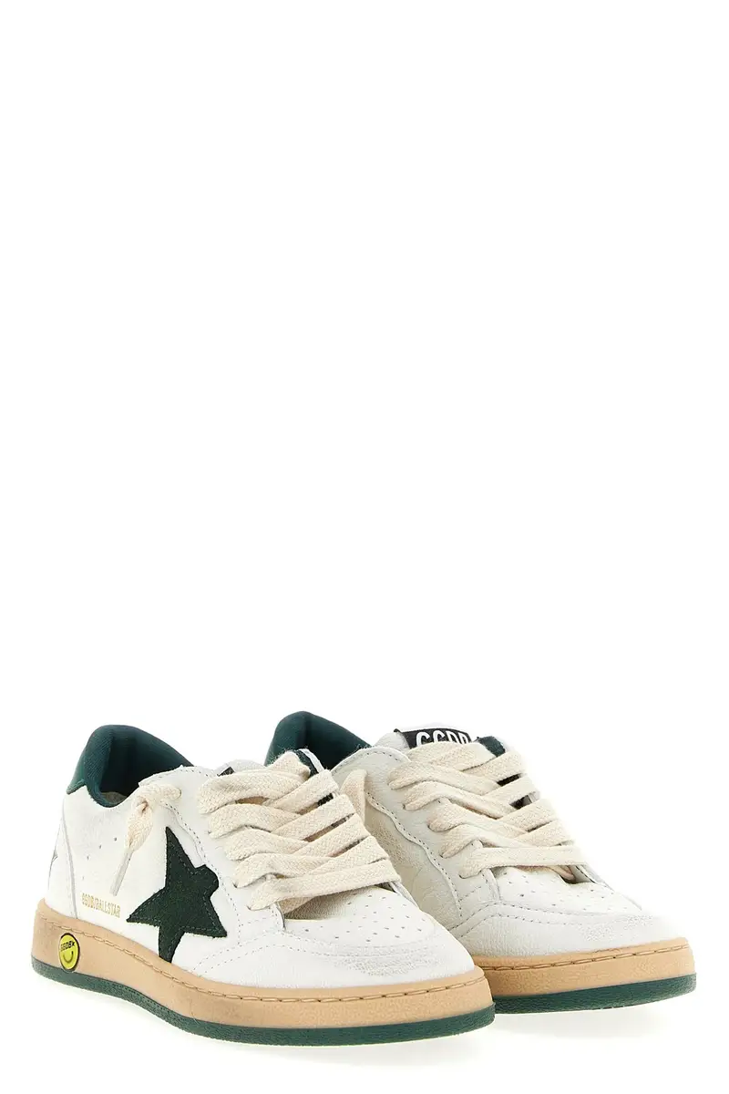 Golden Goose Sneakers Ballstar Bianco e Verde