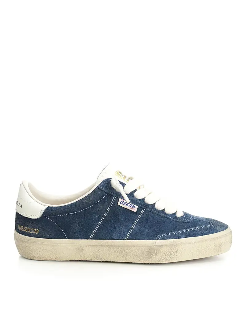 Sneaker in pelle scamosciata blu