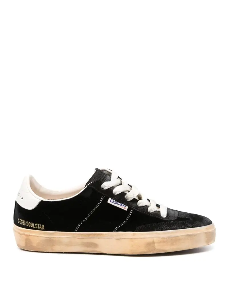 Sneaker in velluto con stella soul Nero