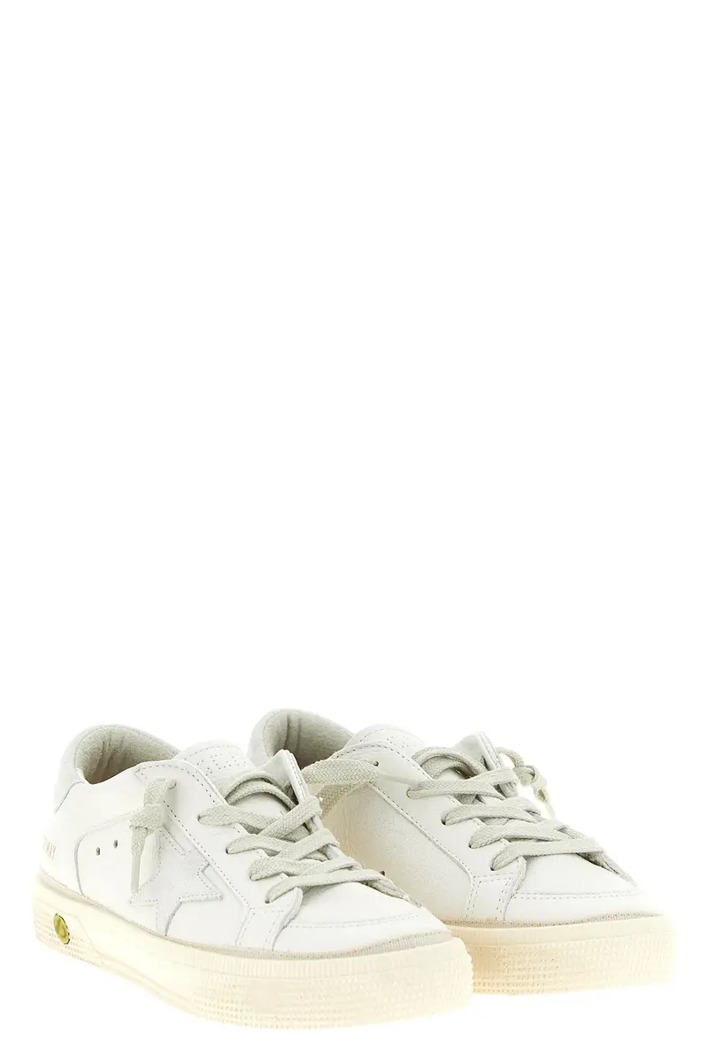 Golden Goose Sneakers May Bianco in pelle per bambini