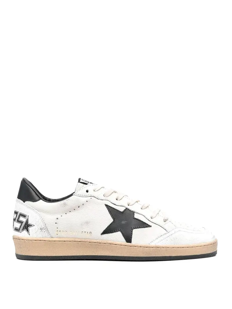 Sneakers Ball Star in Nappa Bianco