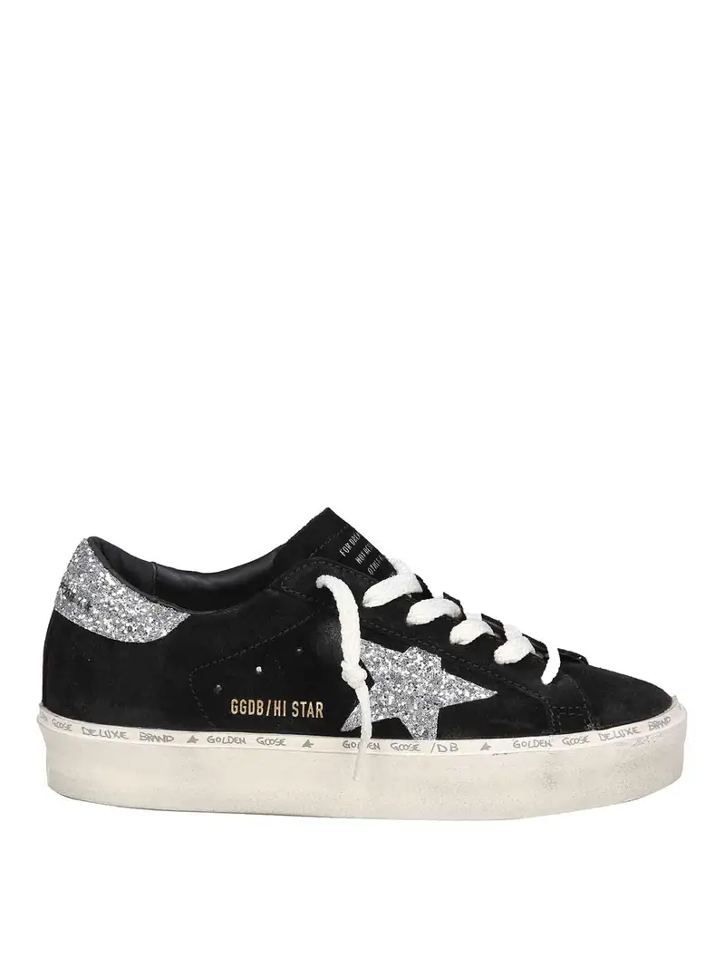 Sneakers Hi Star In Camoscio Nero