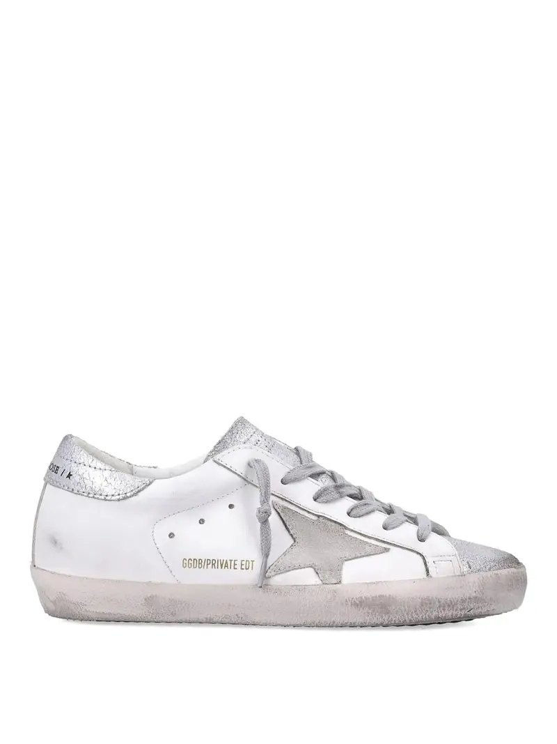 Sneakers in pelle Super Star Argento