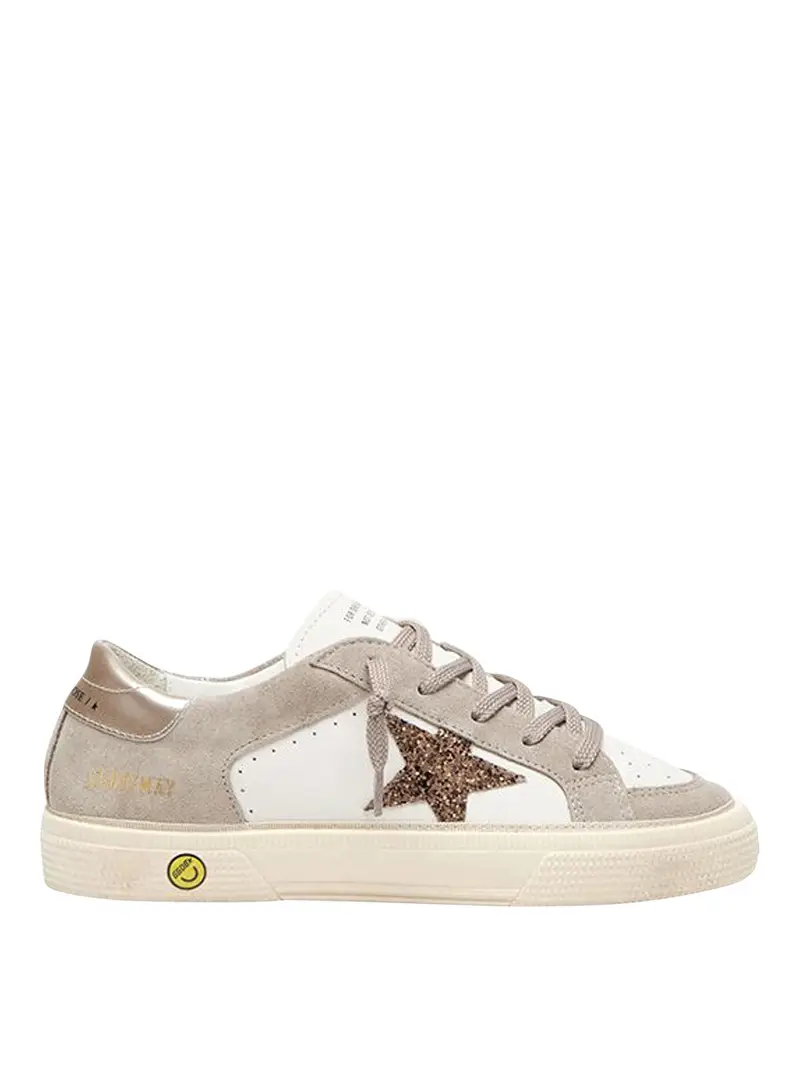 Sneakers May With Double Quarter And Toe Bianco