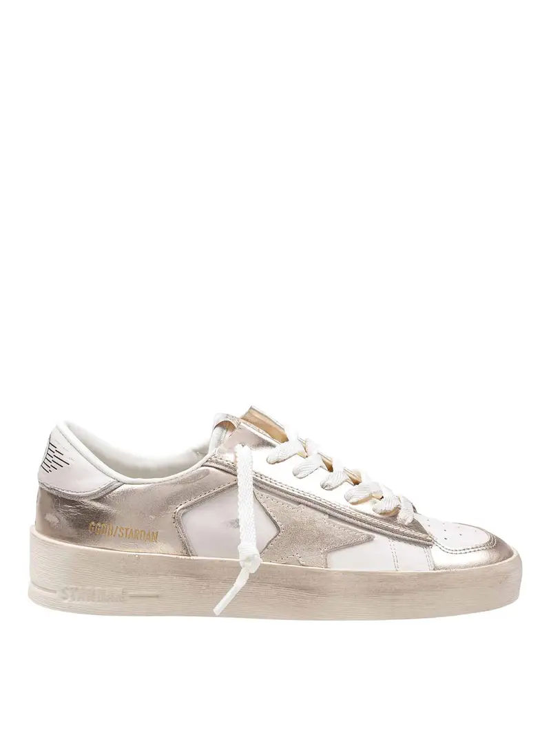 Sneakers Stardan In Pelle Metallico