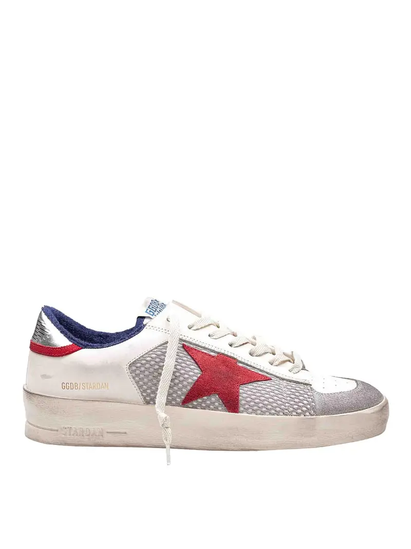 Sneakers Stardan In Rete E Pelle Blu