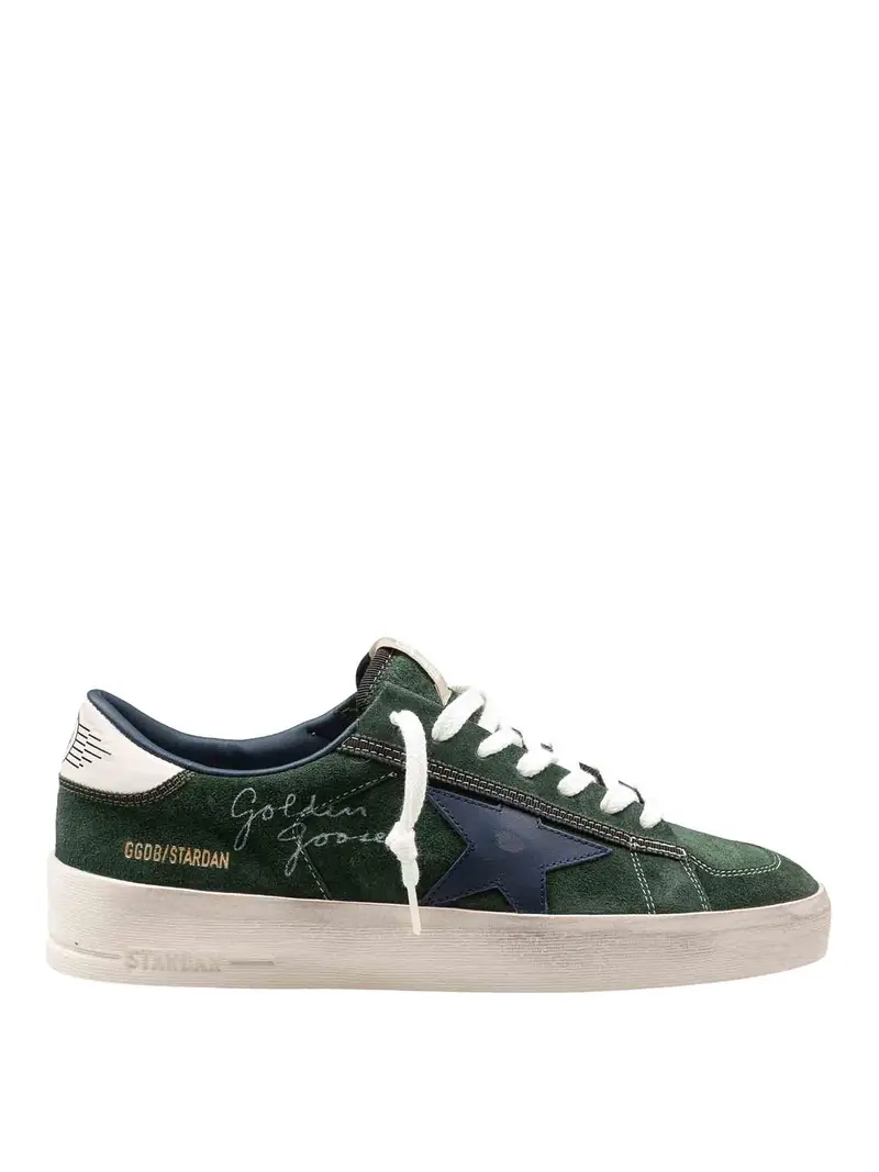 Sneakers Stardan In Suede Colore Verde E Blu