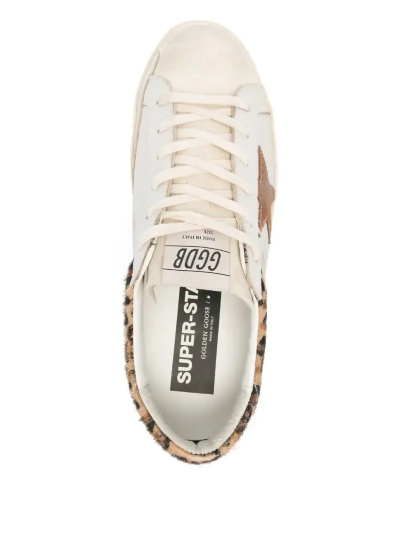 Golden Goose Sneakers super star Animalier bianco miniatura 2