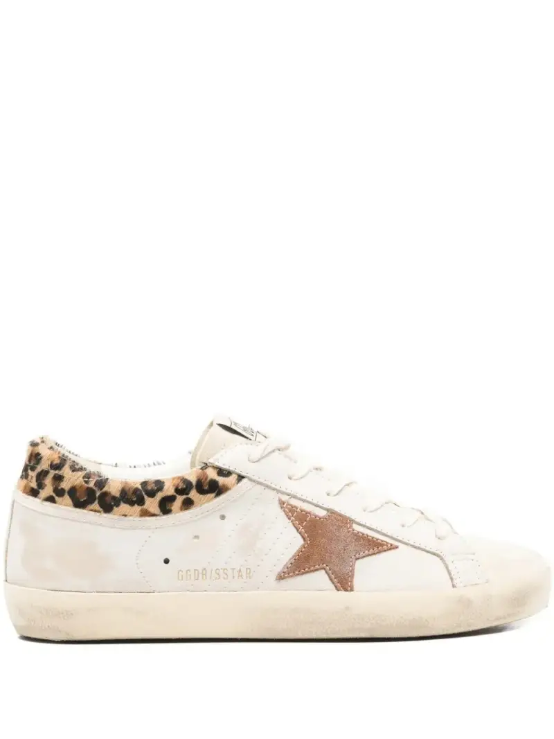 Golden Goose Sneakers super star Animalier bianco