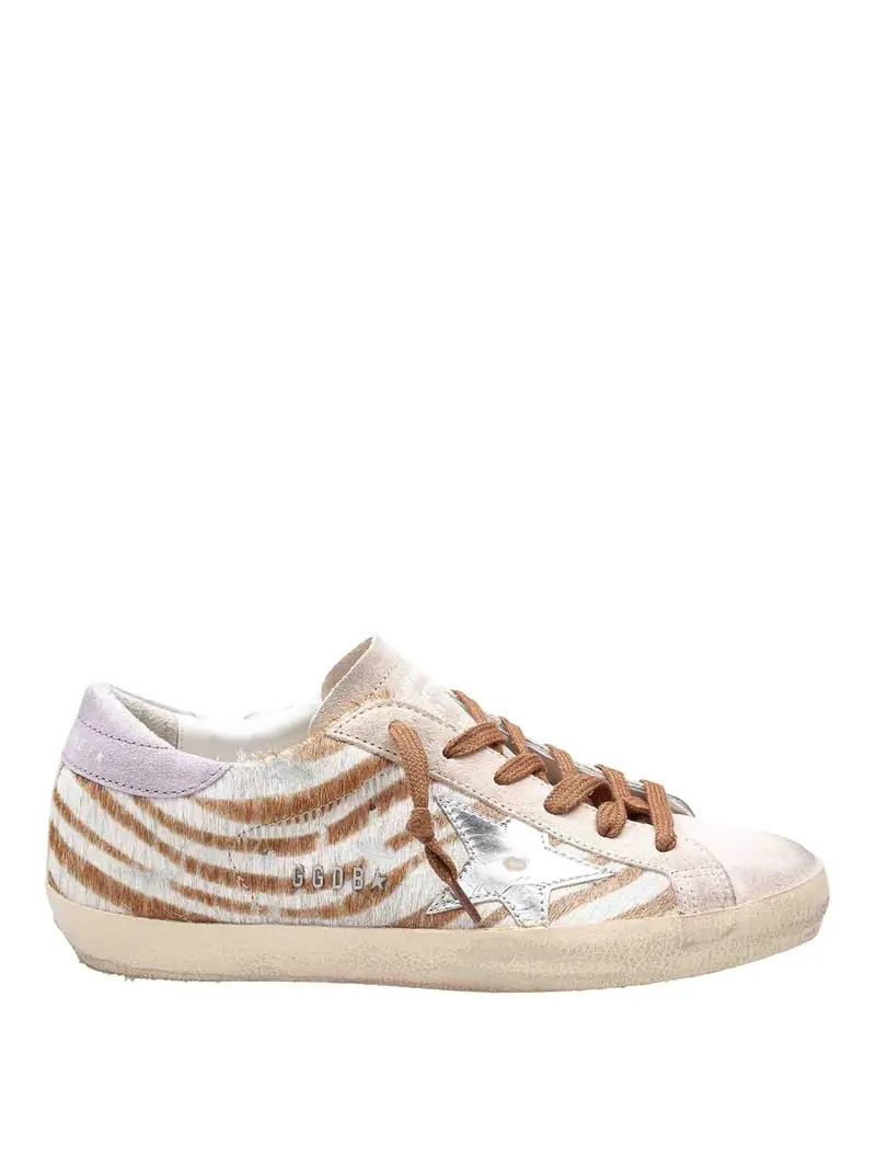 Sneakers Super Star In Camoscio Arancione
