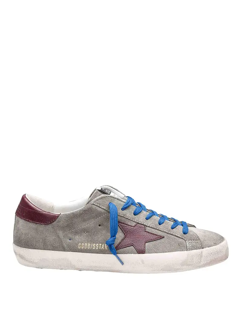 Sneakers Super Star In Camoscio Grigio Scuro