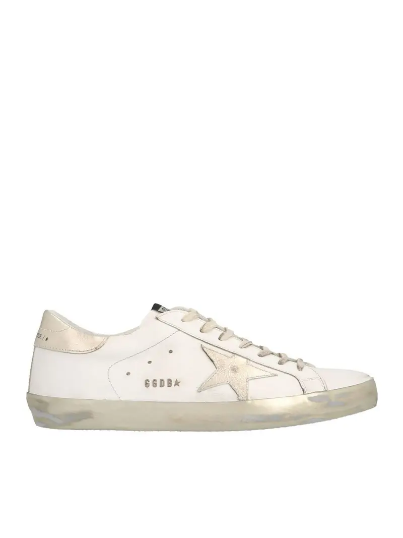 Sneakers Superstar bianche e platino Bianco