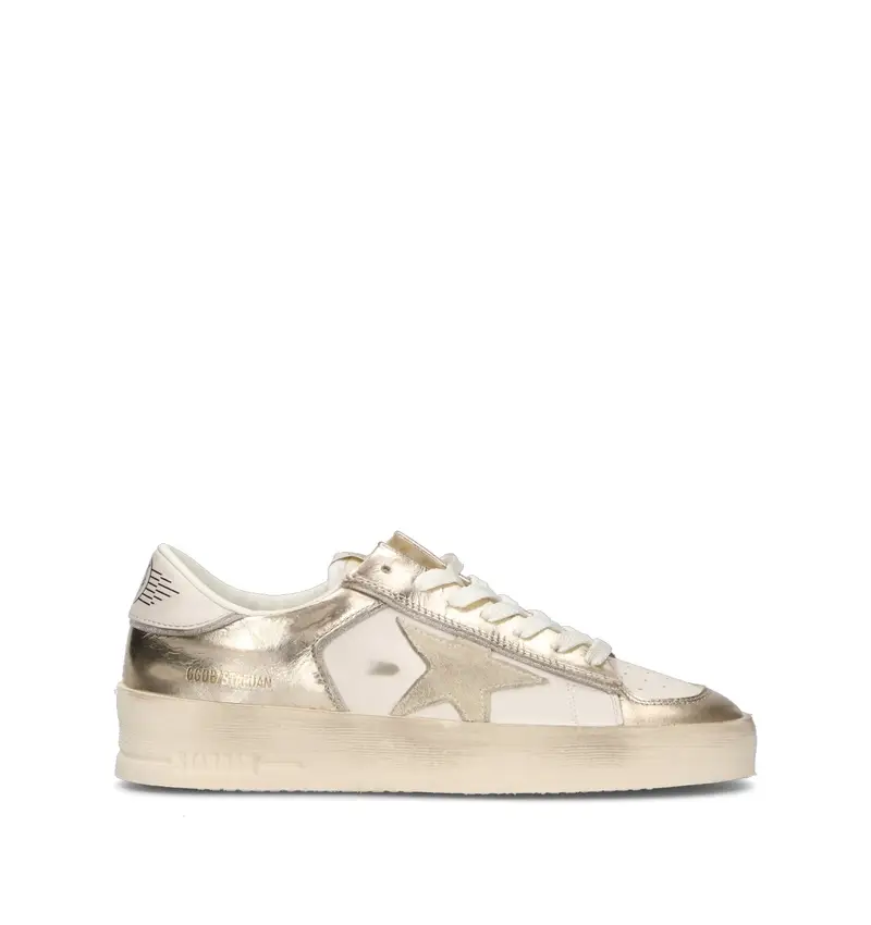 STARDAN Sneaker donna platino/bianca in pelle Vario