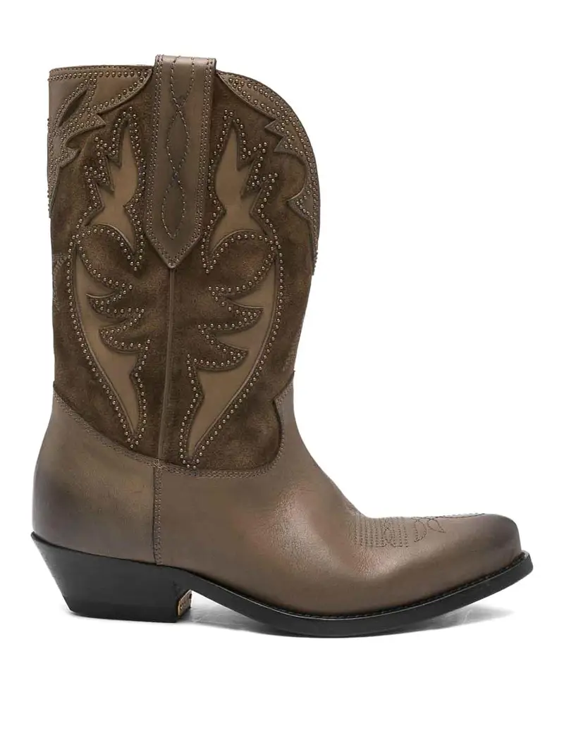 Stivali bassi in pelle Wish Star Marrone Chiaro