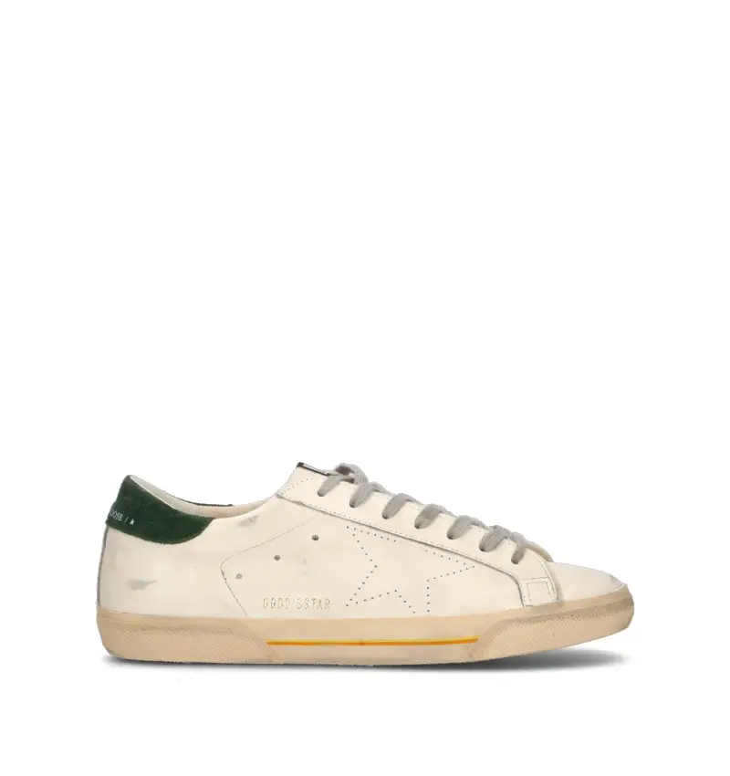 SUPER-STAR CLASSIC WITH LIST Sneaker uomo bianca/verde in pelle Vario