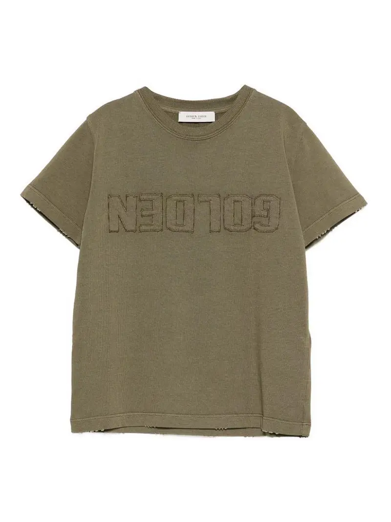 T-Shirt Con Logo Verde