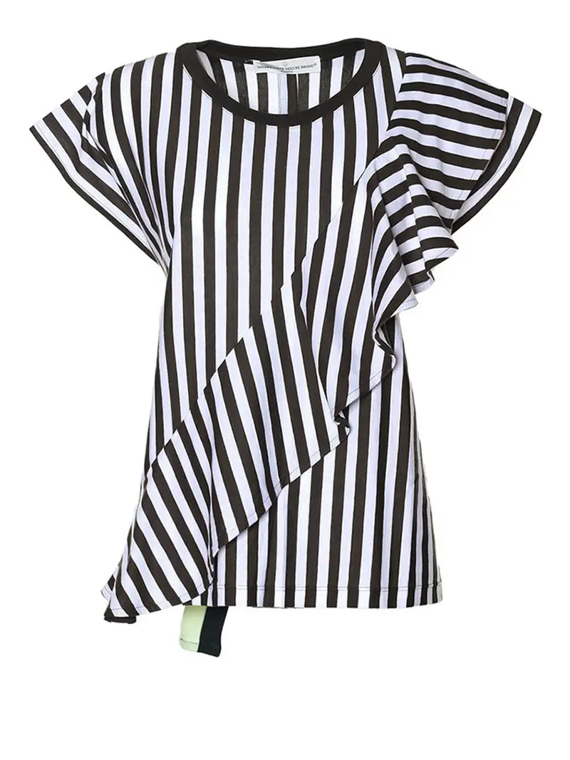 T-shirt Delias in cotone a righe Multicolore