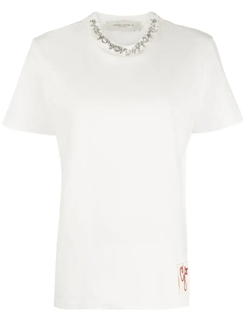 t-shirt golden BIANCO