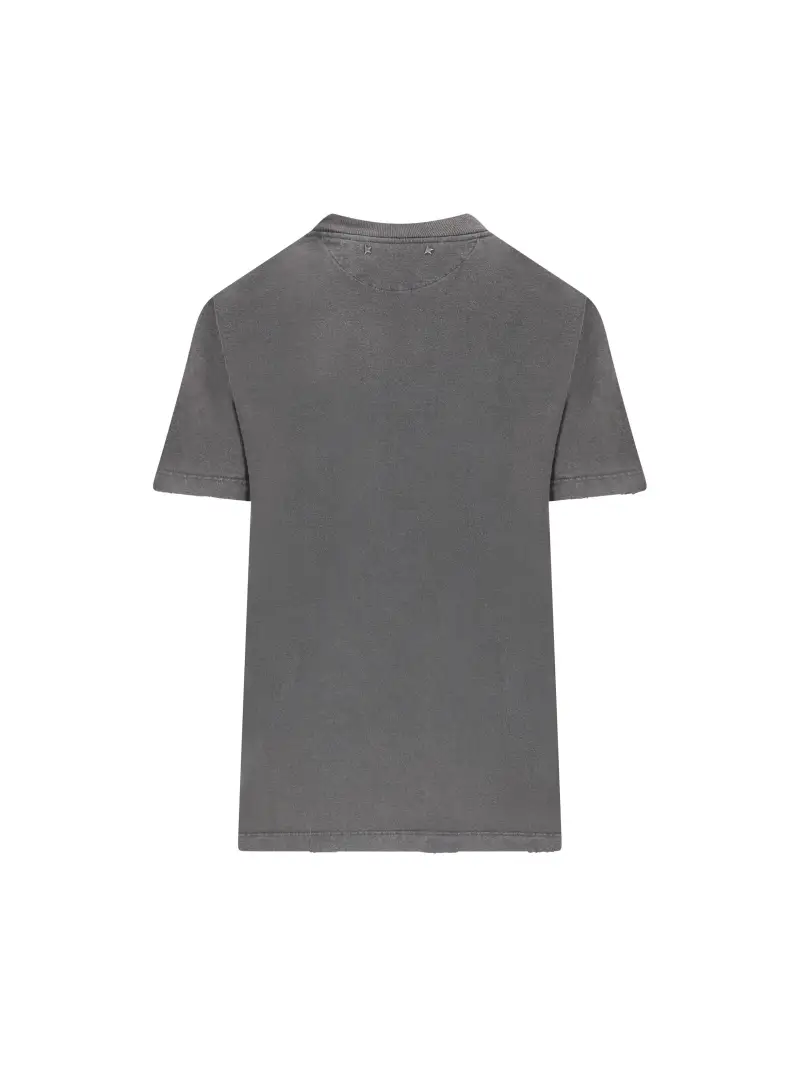 T-Shirt In Cotone GRIGIO miniatura 2