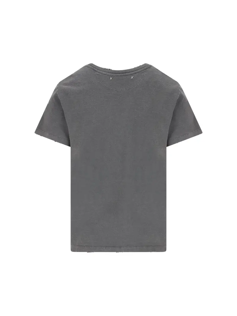 T-Shirt In Cotone GRIGIO miniatura 2