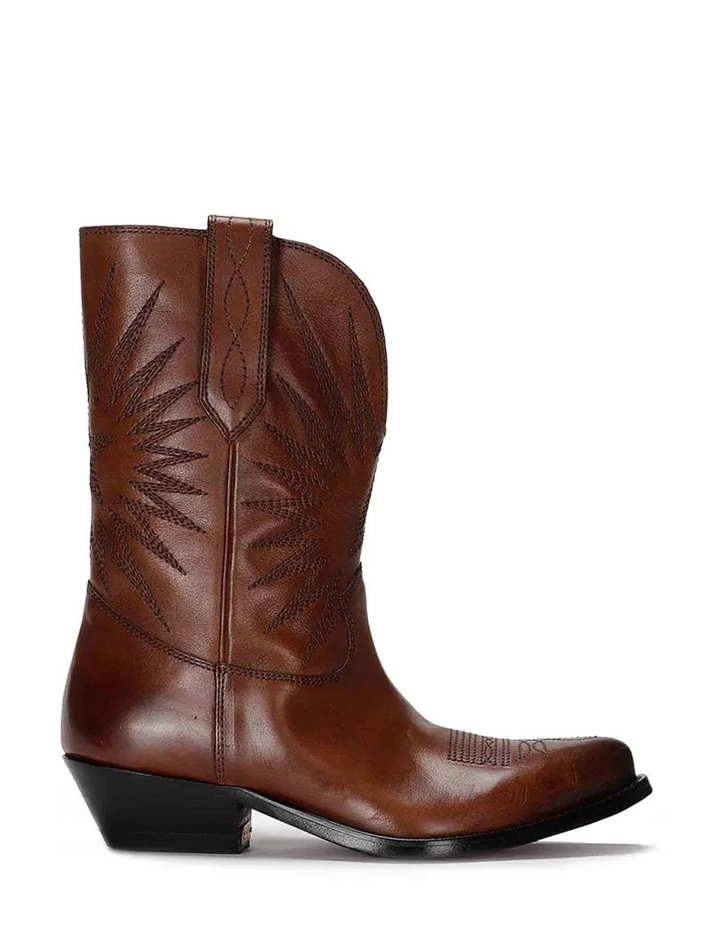 Wish Star Low Con Ricami Tomaia In Pelle Beige