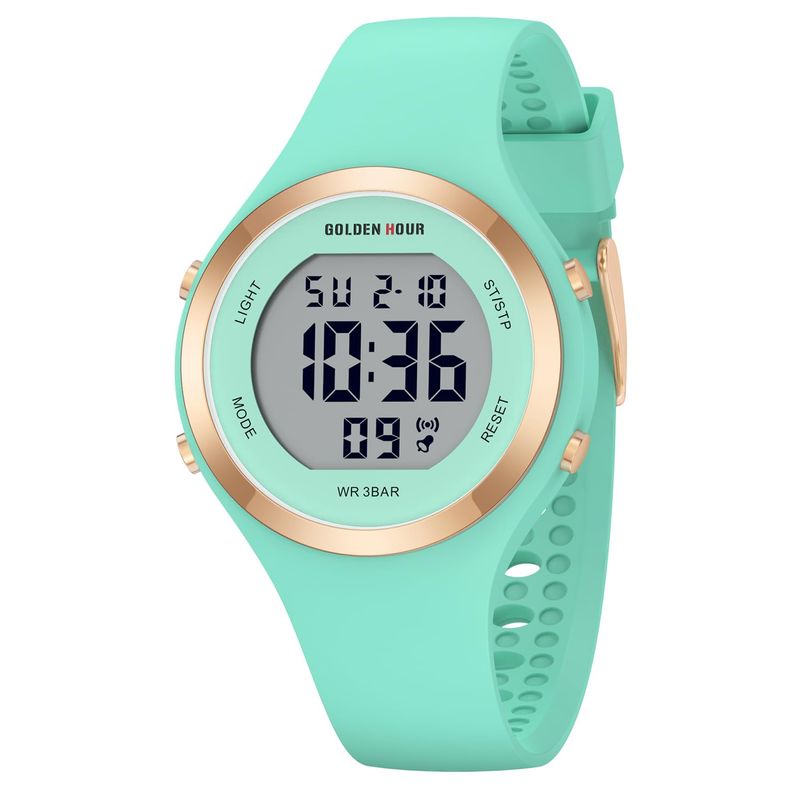 GOLDEN HOUR Orologio Digitale Donna - Verde Menta