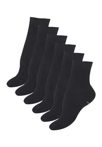 Golden Lady 6 PAIA CALZINI SPORT COTONE E SPUGNA, NERO, TG. UNICA miniatura 2