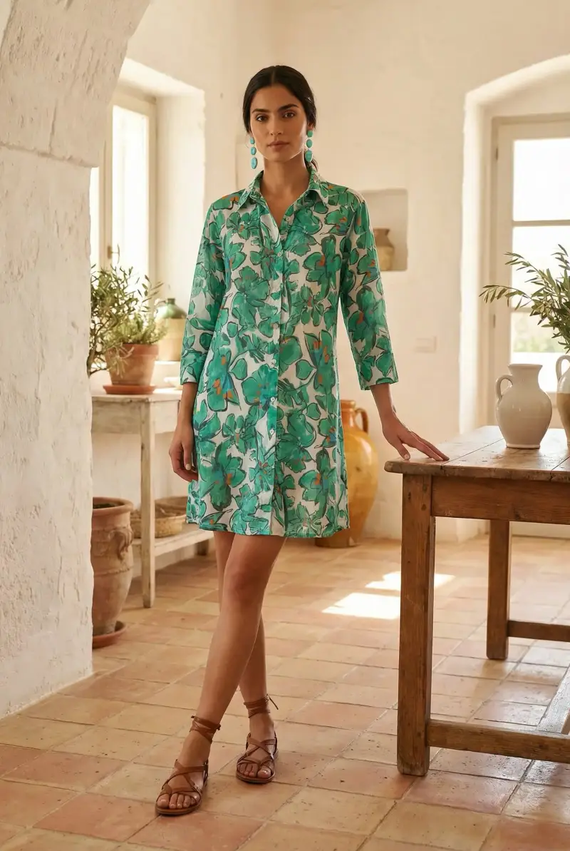 ABITO CAMICIA CLASSICO | Colore Smeraldo |