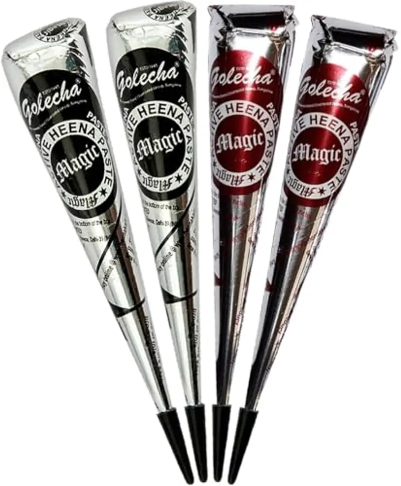 Golecha Deezee 4 x 25 g, Marron & Black, No PPD, No Ammony