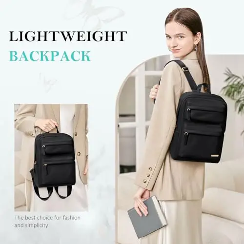 GOLF QUALITY Zaino Donna Elegante, Zainetto Multifunzionale, Mini Casual Daypack Piccola 10, 2 Pollici Borsa Tracolla ed miniatura 2